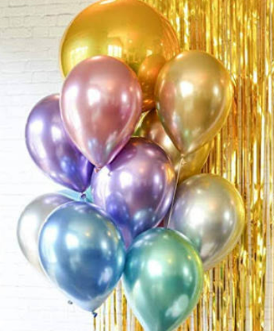 Chrome Gold Balloons (Pack of 25)