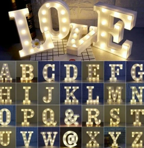 LED Marquee Letters (Set of 4)